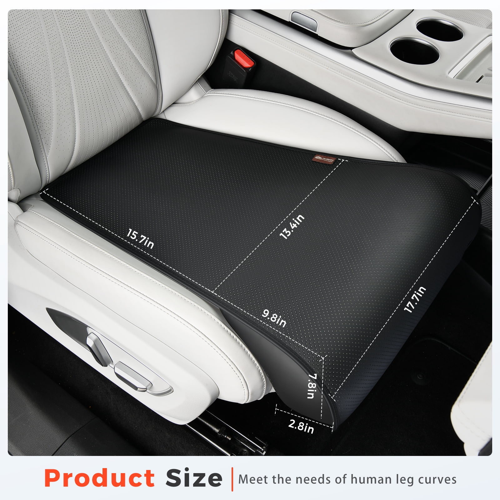 Coverado Car Seat Leg Extender for Car Seats&Office Chairs, Ergonomic Support Cushion for Multi-Scene Use, Universal Leg Support Cushion, Black
