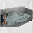 thumbnail image 6 of Fish Scale Soft Flannel Fleece Throw Blanket, Hand Drawn Doodle Style Waving Lines Pastel Shaded Abstract Pattern, Cozy Plush for Indoor and Outdoor Use, 50" x 70", Pale Blue Grey White, by Ambesonne, 6 of 6