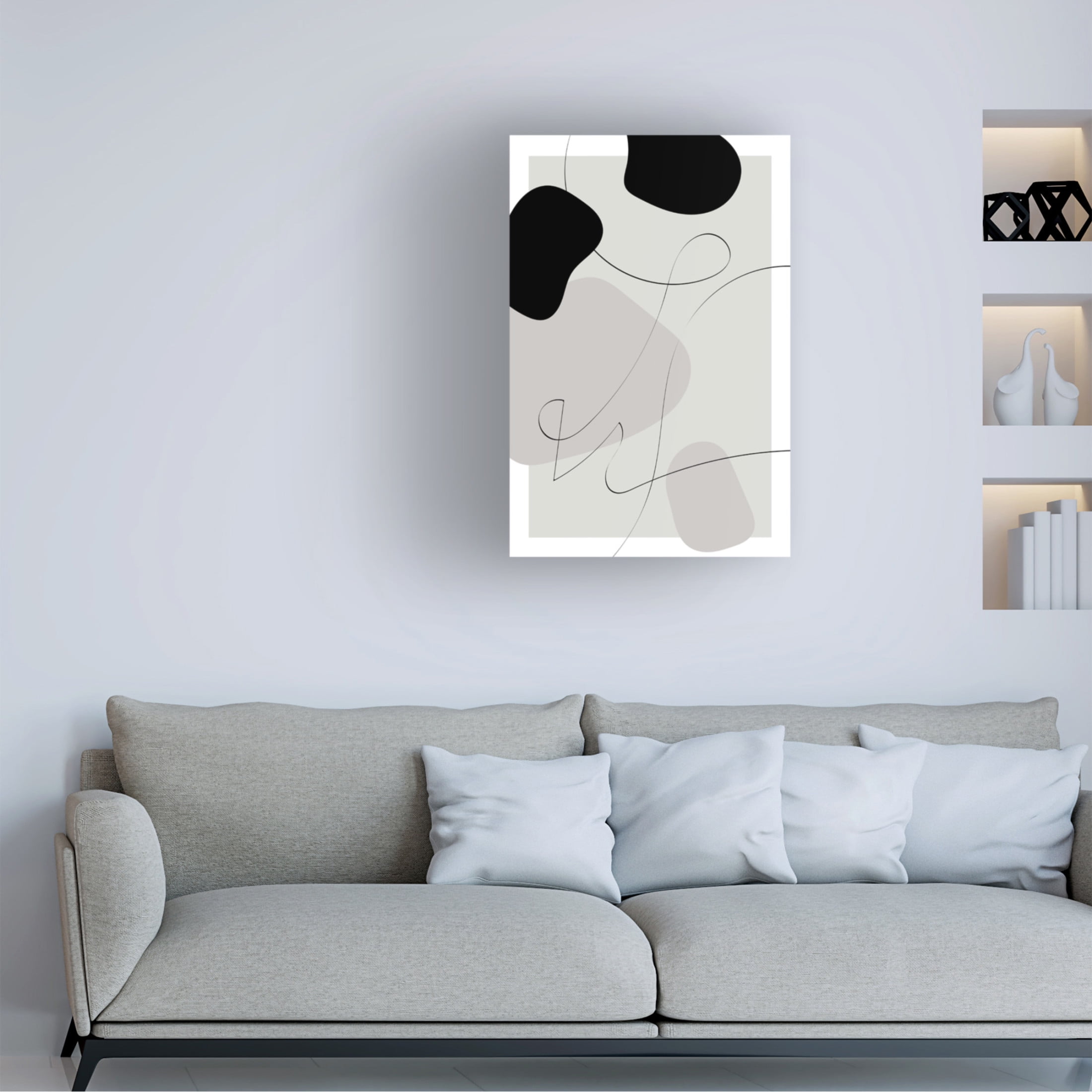 Trademark Fine Art Pictufy Studio Shapes Autograph Canvas Wall Art