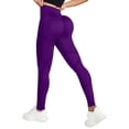 thumbnail image 2 of SAHFX Women's Compression Leggings Anti Cellulite Leggings Push Up Sculpting Fitness Pants Full Length Buttery Soft Yoga Pants Butt Lift Leggings 3D Cellulite Leggings Butt Lift Booty Workout Tights, 2 of 6