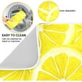 thumbnail image 2 of Yellow Lemon Dish Drying Mat for Kitchen Countertops Sinks Drying Mat Absorbent Heat Resistant Dishes Drainer Pad 16 x 18 Inch, 2 of 7