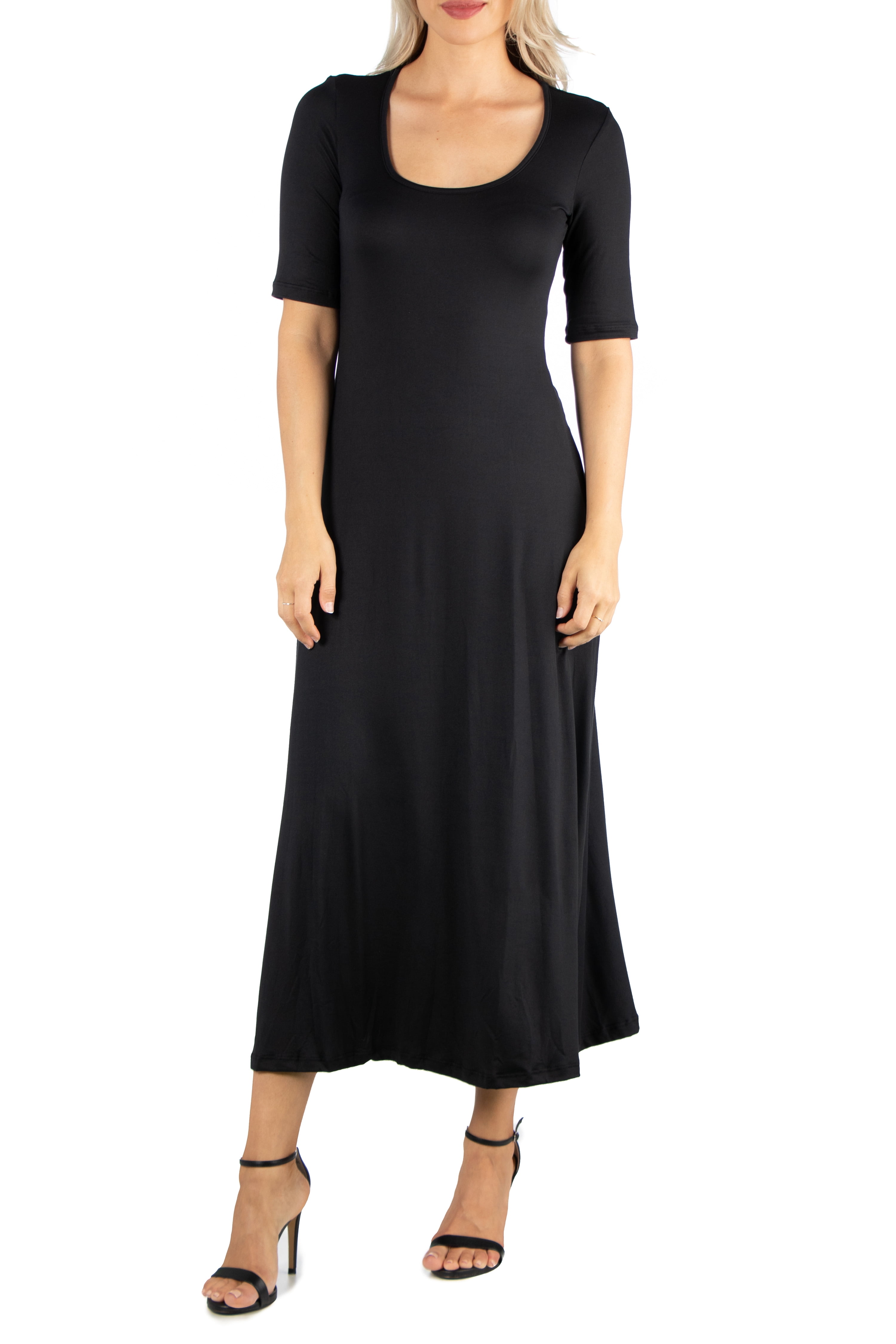 24/7 Comfort Apparel Women's Casual Maxi Dress - Walmart.com