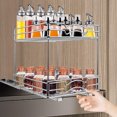 thumbnail image 1 of 2 Tier Kitchen Pull Out Cabinet Spice Rack Organizer, 5 /6 /8 Inches Width Slide Out Under Cabinet Sliding Shelf, 1 of 6