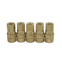 Milton Industries 715BK M Style Quick 1/4" Female Coupler (5 Pack)