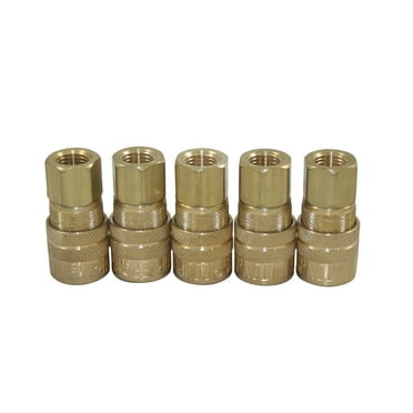 Milton Industries 715BK M Style Quick 1/4" Female Coupler (5 Pack)