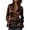 01#Brown, variant on Satin Blouses for Women Casual Long Sleeve Button Down Silk Shirts Dressy Business Work Tunic Top Brown L