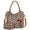 C01-brown With Cherry, variant on Duyijiff Checkered Large Hobo Purses for Women Vintage Tote Bag for Women Shoulder Bag Multiple Pockets Tote Handbag (Brown)