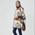 thumbnail image 3 of ZEBLIOSO Women's Hooded Shawls and Wraps Cowgirl Style in Winter Western Ponchos One Size, 3 of 5