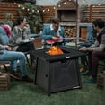 thumbnail image 4 of Patiojoy Table de Foyer au Propane Extérieur Carré de 50 000 BTU avec Housse Imperméable Roche de Lave, 4 of 8