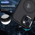 thumbnail image 3 of Funda TEKKU Matte Style para iPhone 15 PLUS Trans Negra compatible con MagSafe, 3 of 7