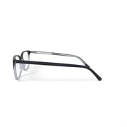 Walmart Mens MV004 William Square Prescription Eyeglasses with Case, Black Gradient