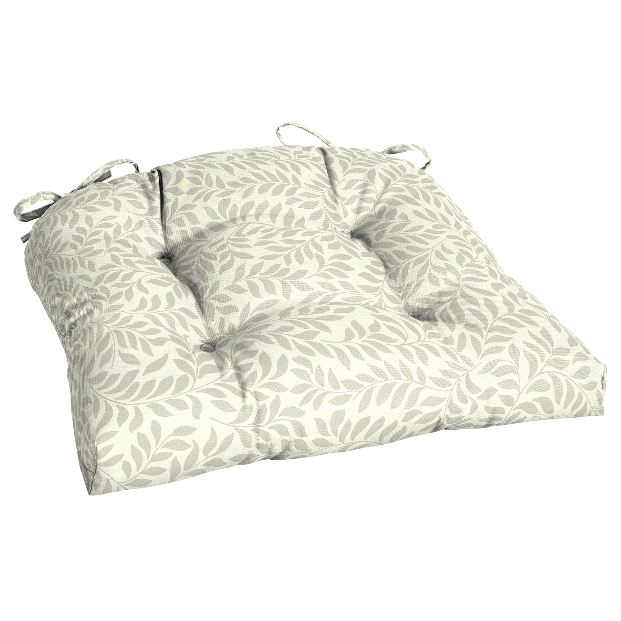 Better Homes Gardens Ivory Leaf Outdoor Wicker Seat Cushion 20 W X 18 D 3 5 H