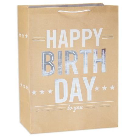 Giant Birthday Gift Bag - American Greetings Jumbo Happy Birthday Gift Bag with Foil