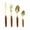 Gold, variant on 304 Stainless Steel Cutlery Set - 4-Piece Knife Fork Spoon Set for 6 People, Dishwasher Safe Flatware Set for Home, Restaurant & Dinnerware Gold