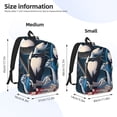 thumbnail image 2 of Goofa The Nightmare Before Christmas Pattern Durable Canvas Daypack - High-Quality Vintage Backpack, Compact & Versatile for Travel and Everyday Use-Medium, 2 of 5