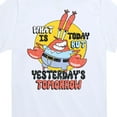 thumbnail image 3 of SpongeBob SquarePants - What Is Today Yesterdays Tomorrow - Toddler & Youth Short Sleeve Graphic T-Shirt, 3 of 6