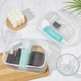 thumbnail image 7 of 15 Pieces Clear Cosmetics Bag PVC Zippered Clear Toiletry Carry Pouch Portable Cosmetic Makeup Bag Waterproof Makeup Bag Plastic Organizer Case for Vacation Bathroom WhiteDIY, 7 of 7