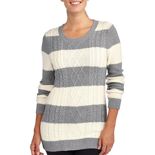 Faded Glory Womens Cable Knit Sweater