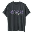 thumbnail image 6 of Cute Summer Tops for Women Over 50 Shirts for Women Trendy Y2K Crew Neck Tops Grey Clearance Deals, 6 of 7