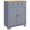 Grey, variant on HOMCOM Rubber Wood Top Kitchen Cupboard Side Cabinet w/Adjustable Shelf