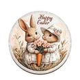 thumbnail image 2 of Cebalnir Easter Theme Wooden Scalding Household Dining Table Coffee Cup Tea Cup Mat, for Home Party Wedding Holiday Spring Summer Decoration, 2 of 6
