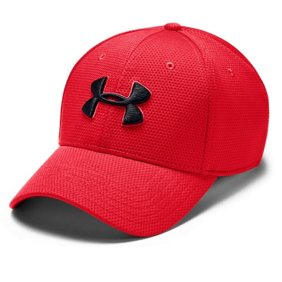 Under Armour Men's Blitzing II Stretch Fit Cap, Red /Black, Large/X-Large