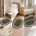 thumbnail image 5 of Small Area Rug, Non-Slip Rubber Backing Washable Doormat, Fade Resistant, Absorbent for Living Room Laundry, Green 23.6*15.8In, 5 of 7