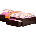 thumbnail image 2 of AFI Concord Twin XL Storage Solid Wood Platform Bed in Espresso, 2 of 8