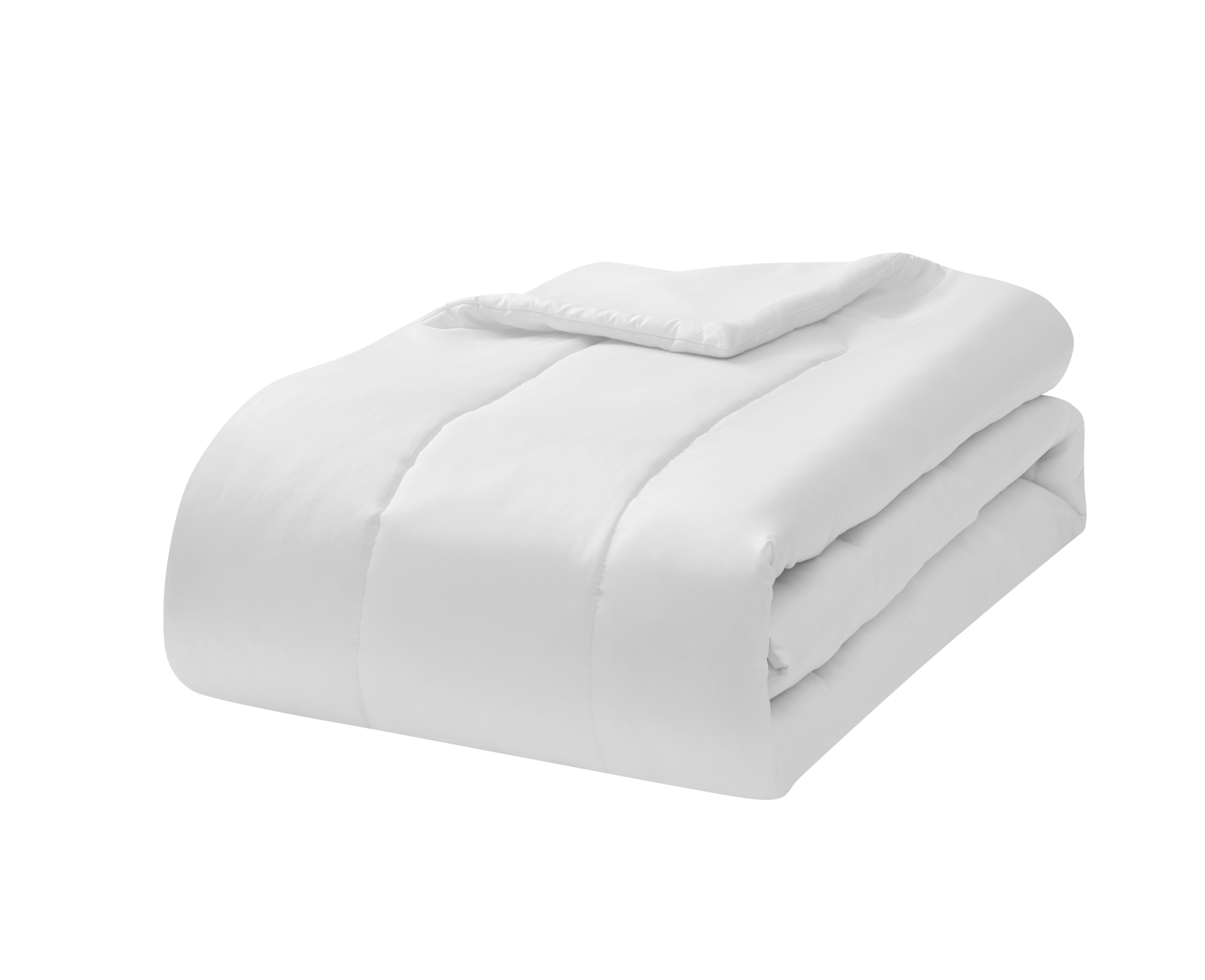 Mainstays 5 Piece Reversible Bed in a Bag Comforter Set with Sheets, Artic White, Twin-XL