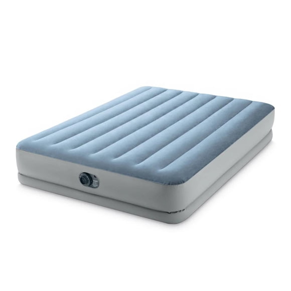 Colchón Inflable Alto Queen Con Bomba 152 X203x46 Cm Intex gris 1