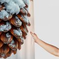 thumbnail image 3 of RKSupls Shower Curtain, Snow Covered Pine Cone Waterproof Polyester Shower Curtain with Hooks for Chic Elegant Home Bathtub Bathroom Decor Washable Curtains,90x180cm, 3 of 6