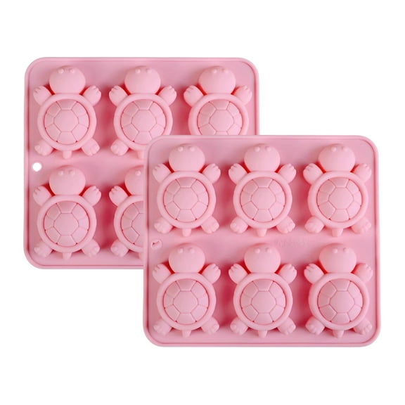 Shoreew Mini Turtle Silicone Mold 36-Cavity Ice Cube Tray Soap Making Mold Flexible Baking Mold for Chocolate Jelly