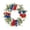 Multicolor D, variant on AYktou 250th Anniversary Wreaths, 4th of July Wheat Sheaf Wreaths with LED Light String, Artificial Flower Bow Ring Wall Hanging Dried Accents Patriotic Wreath for Table Centerpiece Door Decor