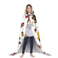 thumbnail image 3 of Honeii Happy Thanksgiving Print Poncho Cape, Cloak Coat, Snuggly Hooded Wearable Blanket, Hooded Cape For Teenagers,Halloween Costumes-Small, 3 of 7