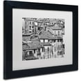 thumbnail image 2 of Trademark Fine Art "San Gimignano Texture" Canvas Art by Moises Levy White Matte, Black Frame, 2 of 2
