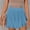 01 Light Blue, variant on Women Shorts Linen Boho Ruffle Mini Skirts Pleated High Waist Cute Butterfly Skorts with Pockets Summer Trendy