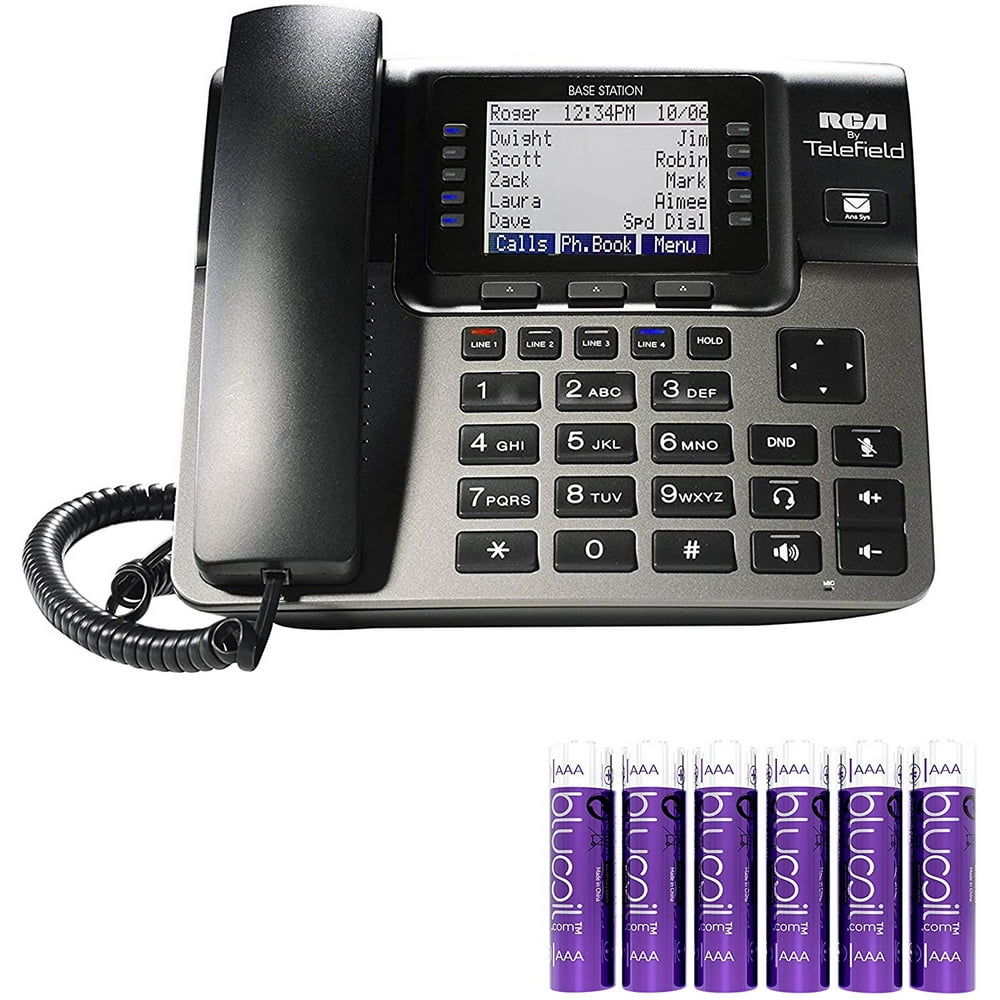 rca u1100 unison wireless deskphone 4 line phone systems for small