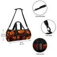 thumbnail image 5 of Pumpkin Travel Tote, Yoga Bag, Dance Bag, Luggage Bag - Sports Bag, Size 17.7 Inches. Interior Zipper Pocket. Large Capacity, 5 of 6