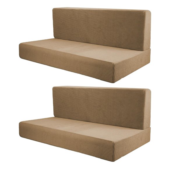 fastboy 4 Pcs Housses de Siège de VR de Rechange Coussin de Confort Housses de Caravane pour Remorques Brun