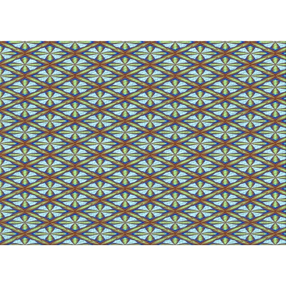 Ahgly Company Indoor Rectangle Patterned Pastel Green Area Rugs, 5' x 7'