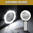 thumbnail image 5 of Magnifying Glass With Light, 30x Handheld Large Magnifying Glass 18 Leds, 5 of 5