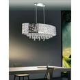 thumbnail image 5 of CWI Lighting Eternity8 Light Drum Shade Metal Chandelier in Chrome, 5 of 7