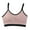 Purple, variant on Women's Spaghetti Strap Sports Bra with Built in Padded Yoga Bras Gym Athletic Scoop Neck Soft Cami Bra