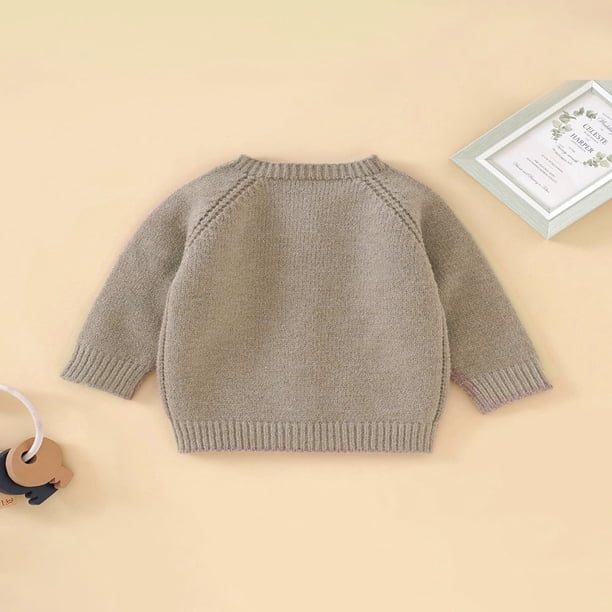 Cardigan Tricot Hiver Fille Couleur Unie – Doux Et Confortable Pour L’École, Anniversaire Ou Quotidien