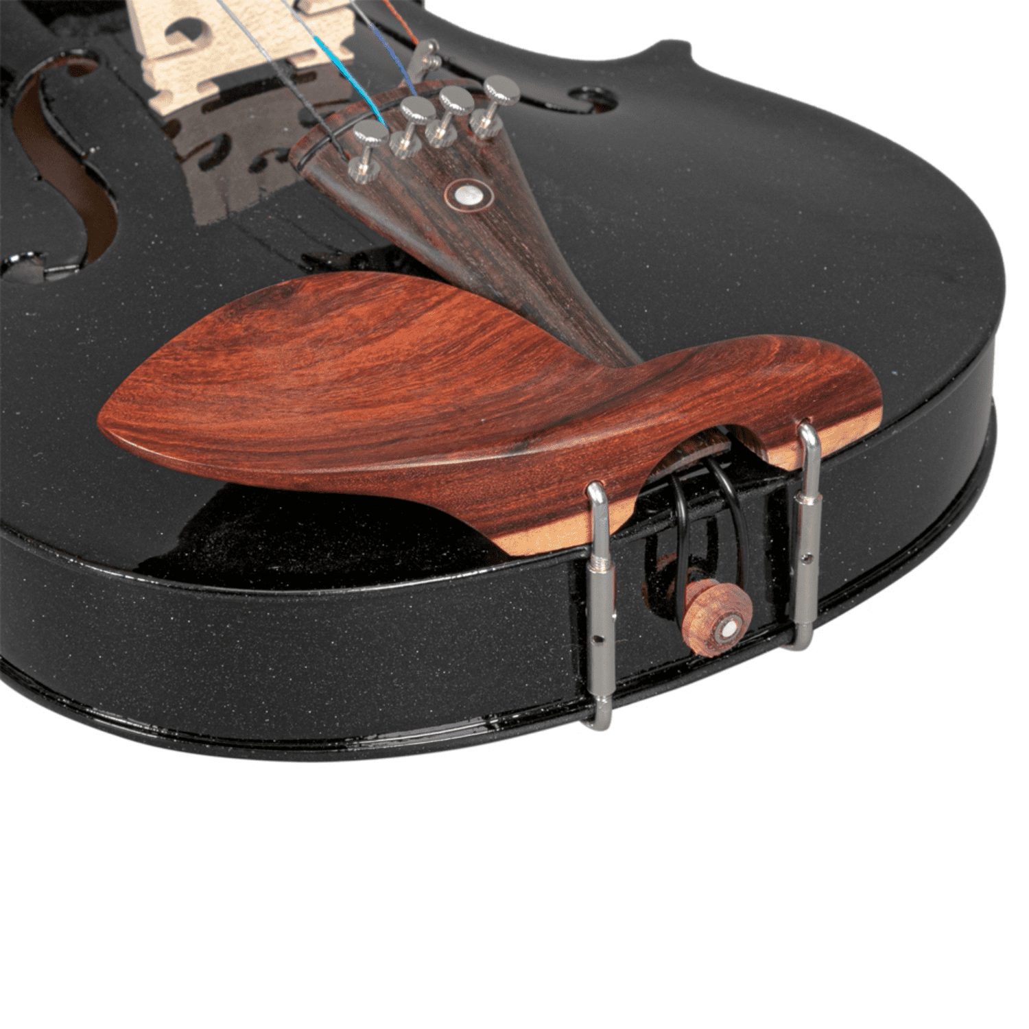 Hassch Violin 4/4, Acoustic Fiddle for Beginners with Case, Bow, Rosin, Strings, Turner, Wipe Cloth and Shoulder Rest, Black