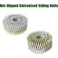 thumbnail image 6 of EPOTOOR 3600 Count Siding Nails 15 Degree 2-1/2 Inch x .092 Inch Collated Wire Coil Full Round Head Ring Shank Hot-Dipped Galvanized, 6 of 6