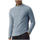 thumbnail image 1 of pstuiky camisas de manga larga para hombre, Ropa deportiva de manga larga y cuello redondo para hombre, lisa, cálida, de color liso Tops de talla grande para hombre xxl, 1 of 8