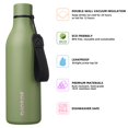 thumbnail image 4 of BJPKPK Insulated Water Bottles with Strap,25oz Stainless Steel Metal Flask,Camp Green, 4 of 6