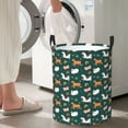 thumbnail image 5 of Sikiie Farmhouse Animals Print Round Dirty Clothes Basket, Waterproof Standing Foldable Storage Basket, for Laundry Room, Bedroom, Bathroom Storage-Small, 5 of 6