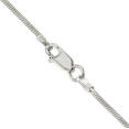 thumbnail image 3 of 925 Sterling Silver 1.25mm Octagonal Cubetto Omega Snake Chain Herringbone Necklace, 3 of 4